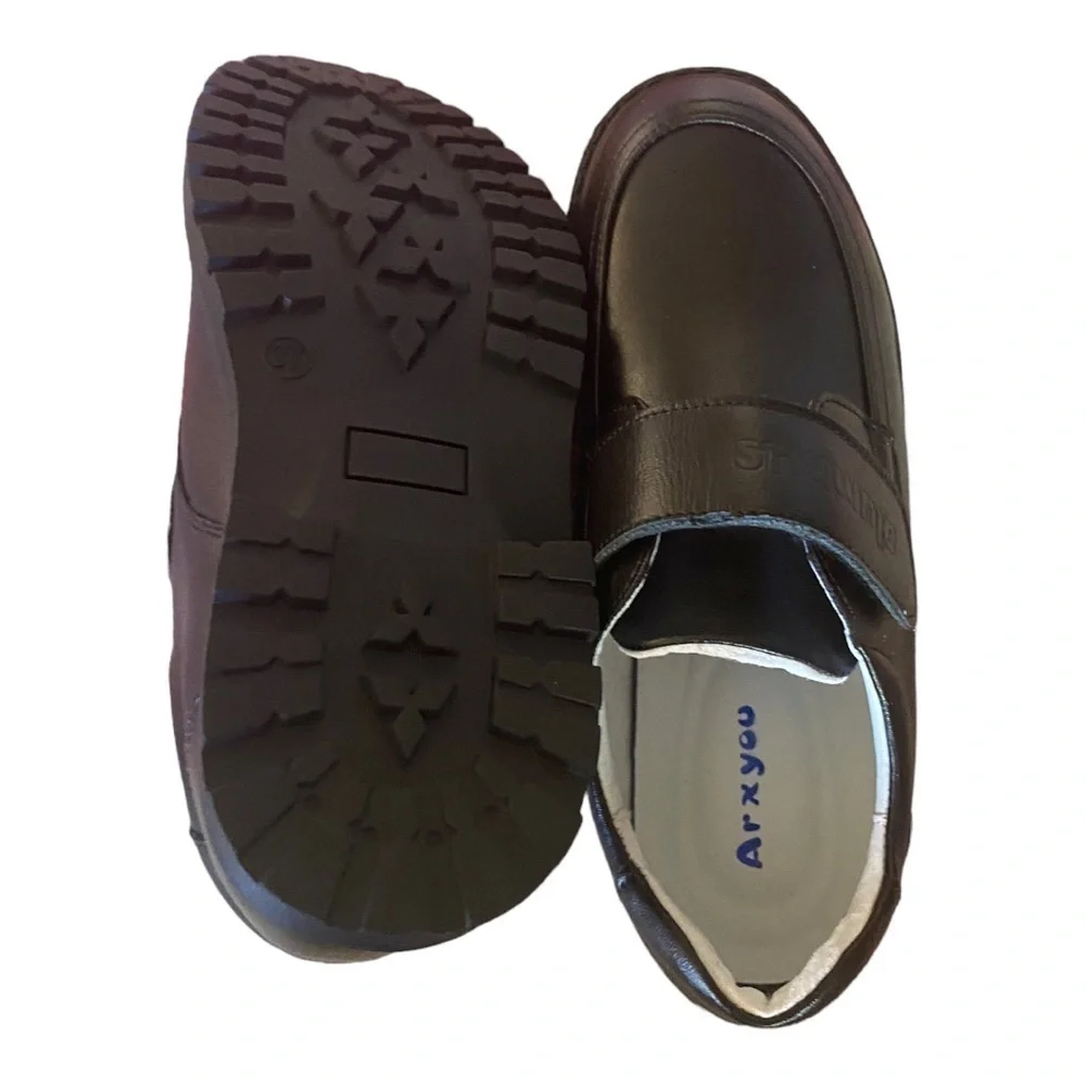 Casual Classic Low Top Black Shoes For Boys Anti Soft Sole For Performance Party